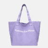 Women's Letter Print Canvas Shopping Tote
