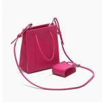 Women's Hot Pink Tote Handbags with Mini bags - Multi Straps