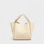 Petits sacs fourre-tout en cuir véritable Minimal pour femmes Sacs à dos Bucket