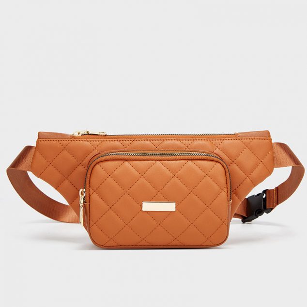 Women's Quilted Multi-Pocket Cross Body Fanny Packs