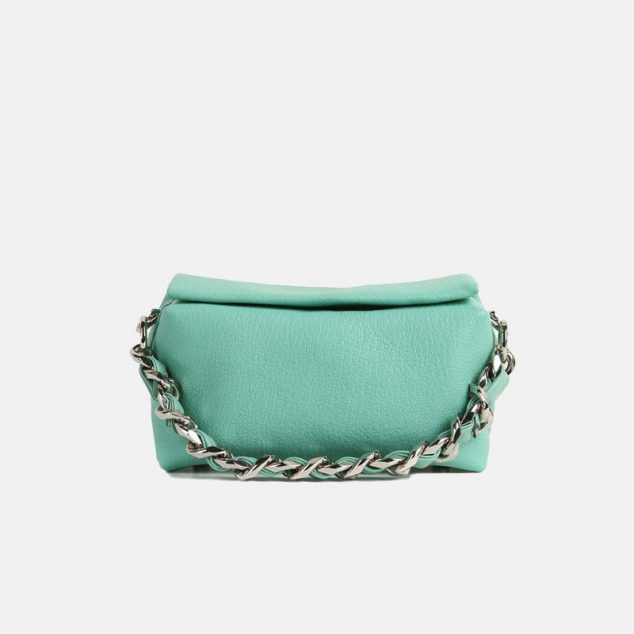 Sacs à bandoulière en cuir avec chaînes pour femmes