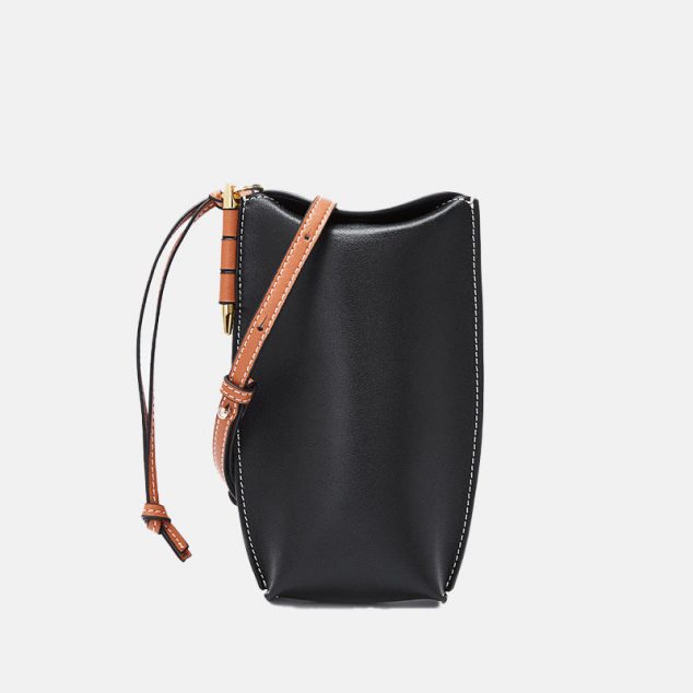 Women's Genuine Leather Crossbody Mini Bucket Bags