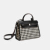 Women's Houndstooth Top Handle Shoulder Bags