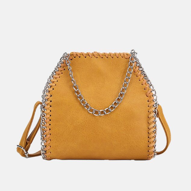 Women's Small Chains Crossbody Bags in Vegan Leather