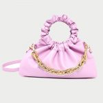 Women's Slouchy Top Handle Bags with Chains