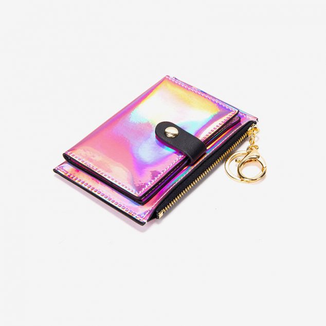 Mini Holographic Glitter Crossbody Bag - Silver