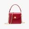 Women's Vegan Leather Shoulder Bag with Crossbody Chains