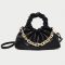 Women's Slouchy Top Handle Bags with Chains
