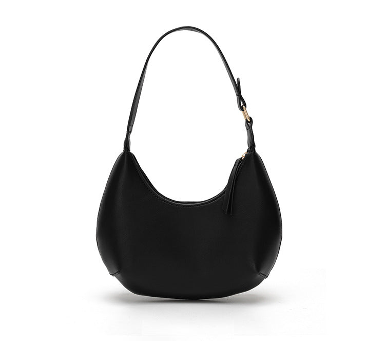 Women's Minimal Hobo Baguette Bags in Vegan Leather - ROMY TISA