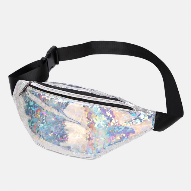 Women's Holographic Sequined Fanny Packs Belt Bags