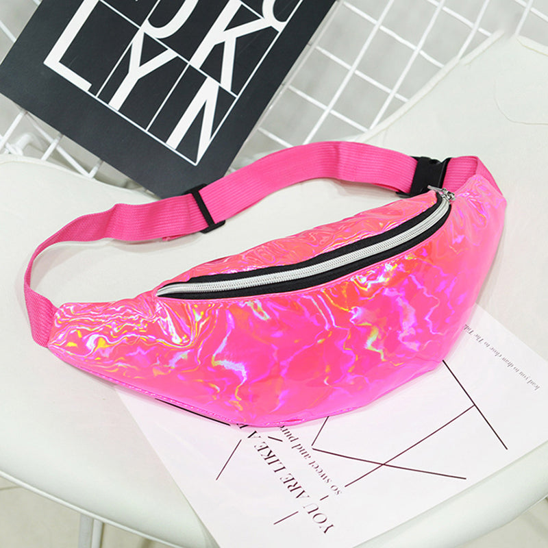 Women's Holographic Slouchy Waist Pack Belt Bags