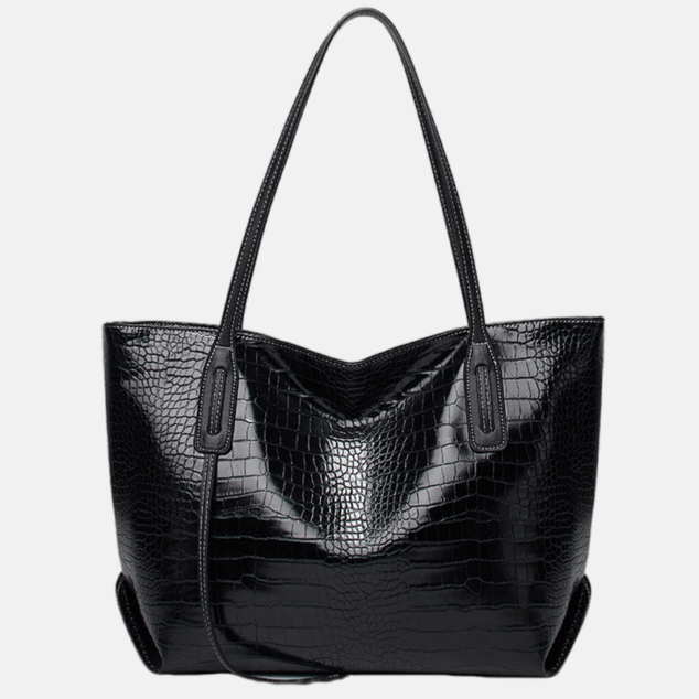Women's Faux Croc Leather Tote Bags - ROMY TISA