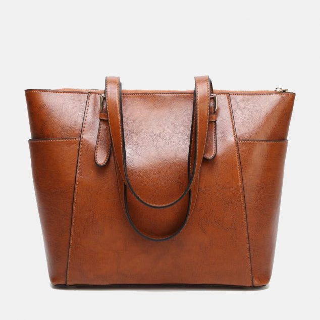 Women's Vintage-Inspired Vegan Leather Bag