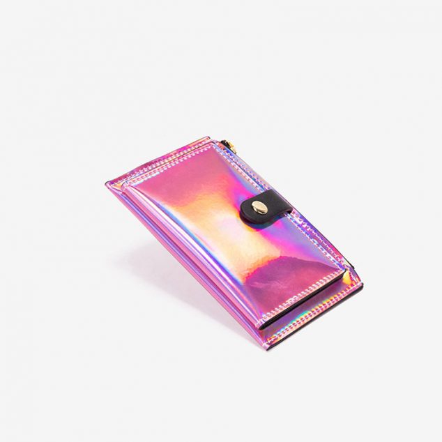 Holografische Mini-Clutch-Geldbörse für Damen