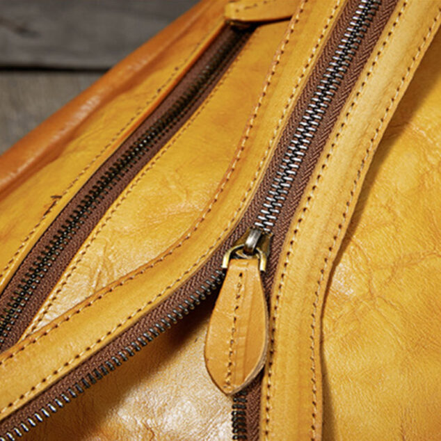 Women's Flower Embossed Vintage Genuine Leather Sling Bags