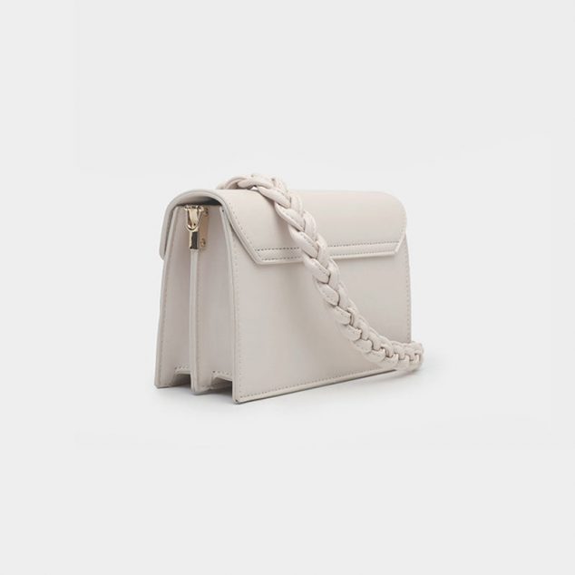 Women's Black Mini Envelope Shoulder Bags in Vegan Leather