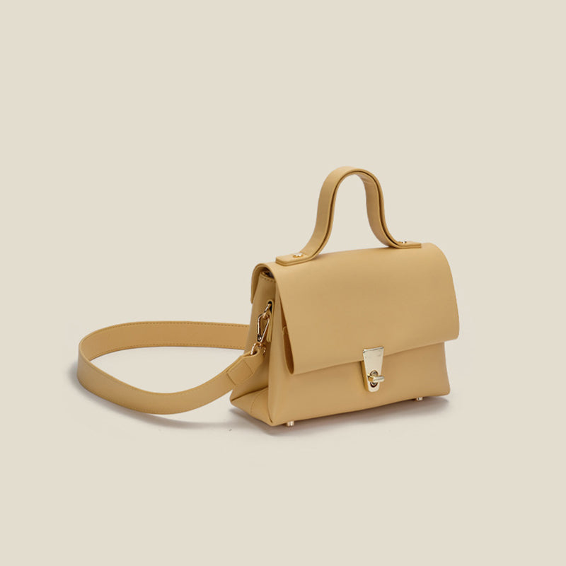 Women's Flap Hand Bags in Vegan Leather with Shoulder Strap