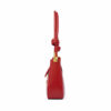 Women's Genuine Leather Metal Medal Baguette Bags