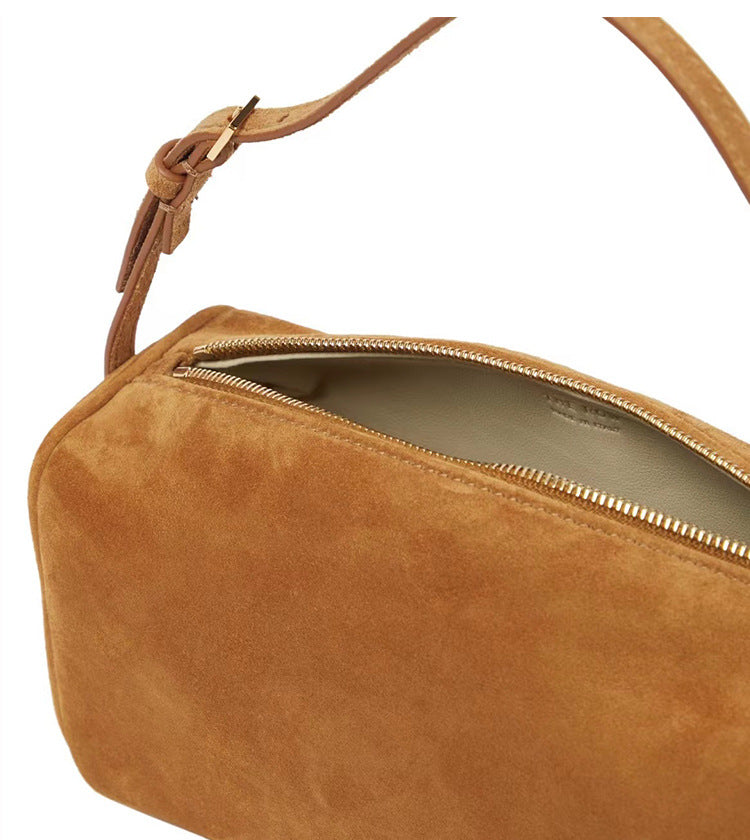 Women's Suede Genuine Leather Mini Cuboid Bags
