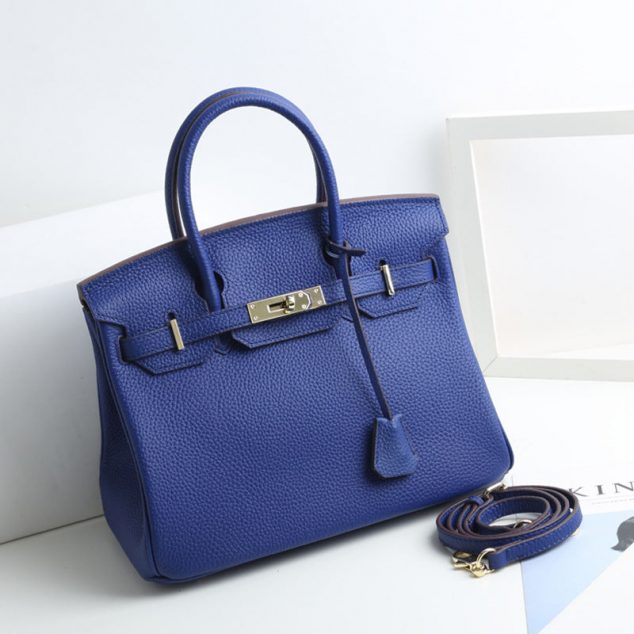 Authentic Hermes Verrou 23 Navy Blue Bag