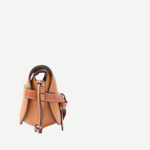 Women's Genuine Leather Knotted Saddle Bags - ROMY TISA