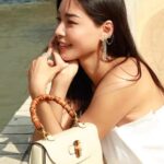 Damen Bambus Top Handle Klappe Echtes Leder Taschen photo review