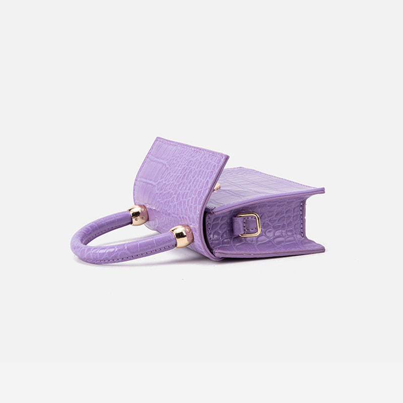 Women's Croc Print Mini Crossbody Handbags