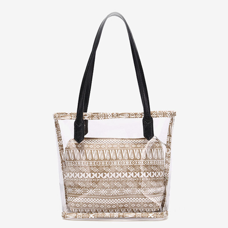 Women's Clear PVC Small Tote Bags