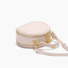 Women's Stone Grain Round Crossbody Handbag in Pink