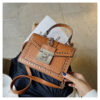 Women's Studs Croc Embossed Messenger Bags
