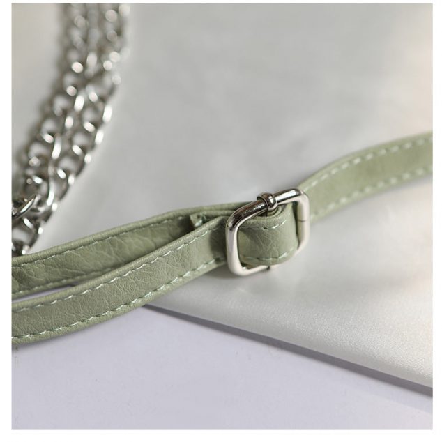 Women's Small Chains Crossbody Bags in Vegan Leather