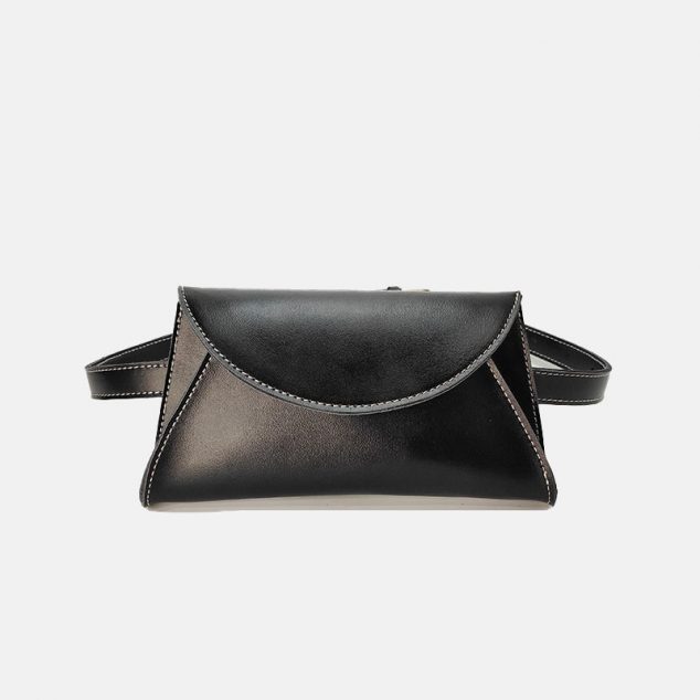 Women's Genuine Leather Flap Waist Fanny Packs