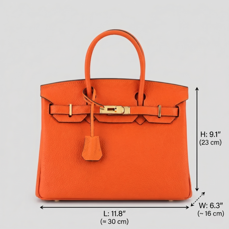 Women's Genuine Leather Top Handle Handbags - 30CM