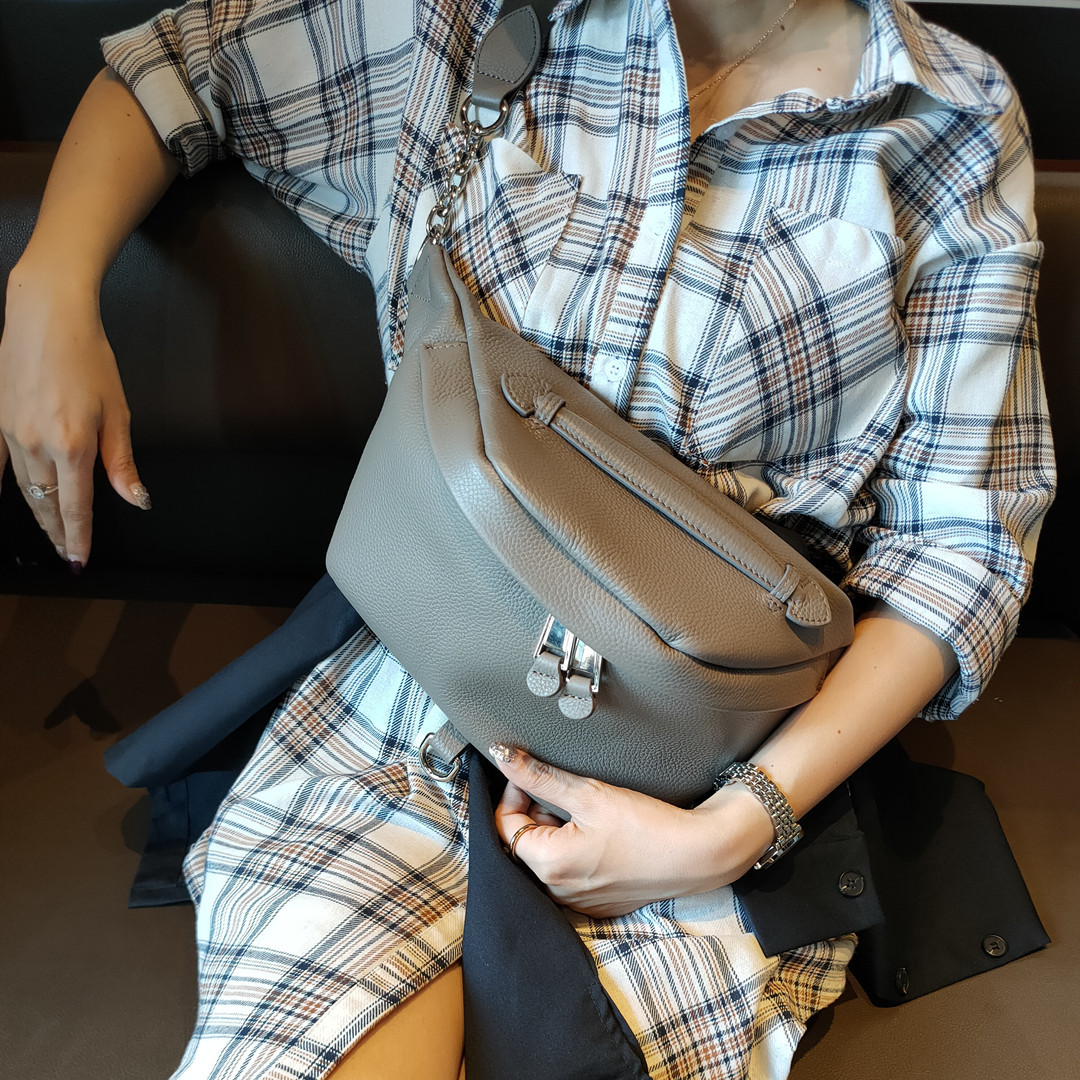 Women's Plus Size Genuine Leather Fanny Packs - ROMY TISA