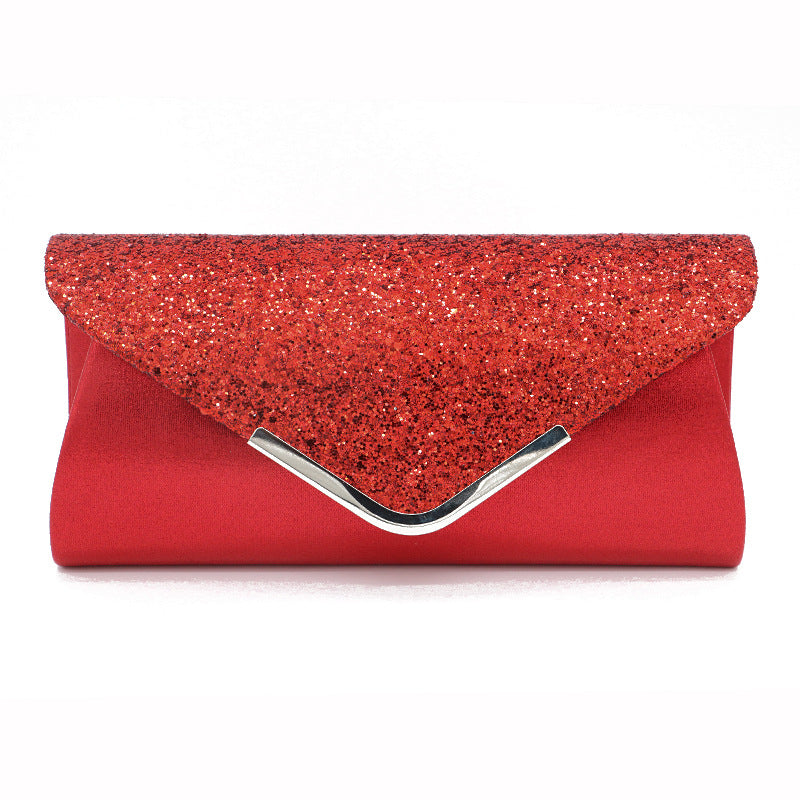 M10M15 Women Red Glitter Clutch Purse Handbag in Hardcase India | Ubuy