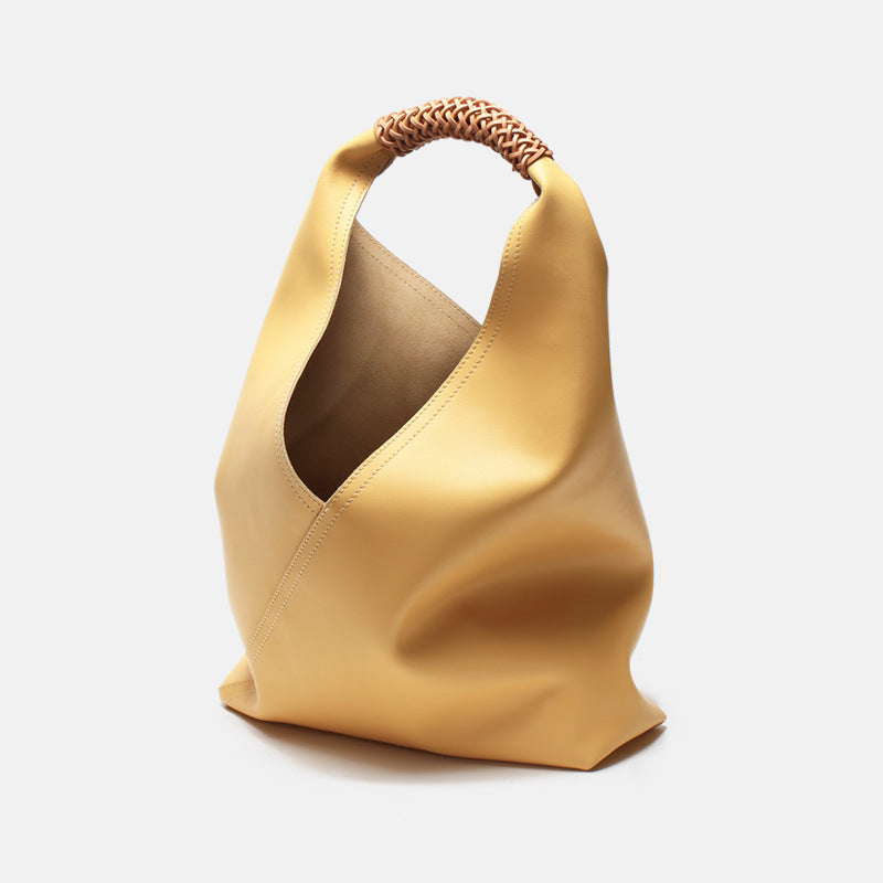 Sacs hobo à bandoulière en cuir véritable pour femmes avec sacs intérieurs