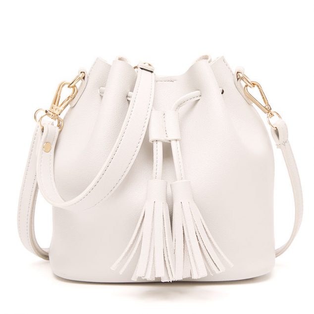 Women Crossbody Bucket Bag Mini Drawstring Shoulder Bags Travel Tote  Handbags Casual Purse Satchels with Flower Embroidery