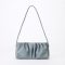 Women's Folds Genuine Leather Baguette Bags Small Shoulder Bags