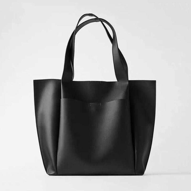 Women's Minimalism Large Tote Bags in Vegan Leather