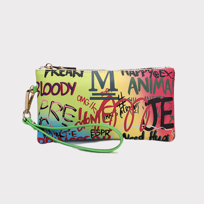 Graffiti-Clutch-Taschen für Frauen
