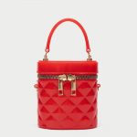Damen Mini Quilted Top Handle Jelly Bags mit Crossbody-Ketten