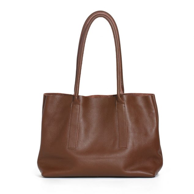 Women's Genuine Leather Tote Bags with Inner Clutch Bags