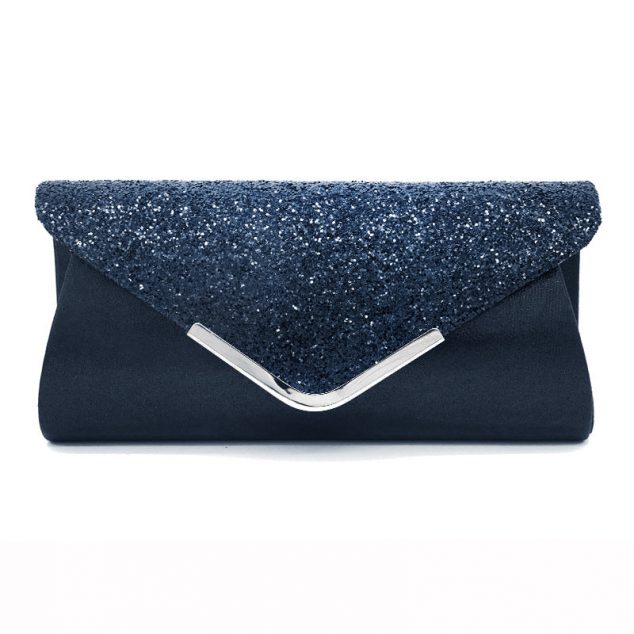 Damen Glitter Umschlag Abend Clutch Bags