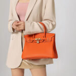 Women's Genuine Leather Top Handle Handbags - 30CM