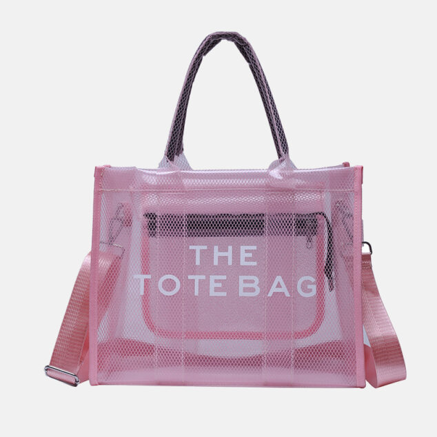Women's Letter Print Clear Tote