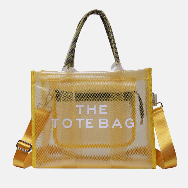 Women's Letter Print Clear Tote