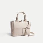 Sacs fourre-tout tissés en cuir véritable pour femmes