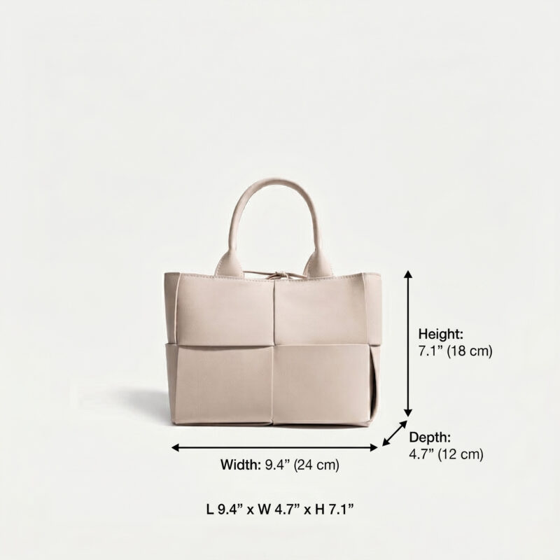 Sacs fourre-tout tissés en cuir véritable pour femmes
