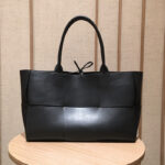 Women's Woven Large Genuine Leather Tote Bags