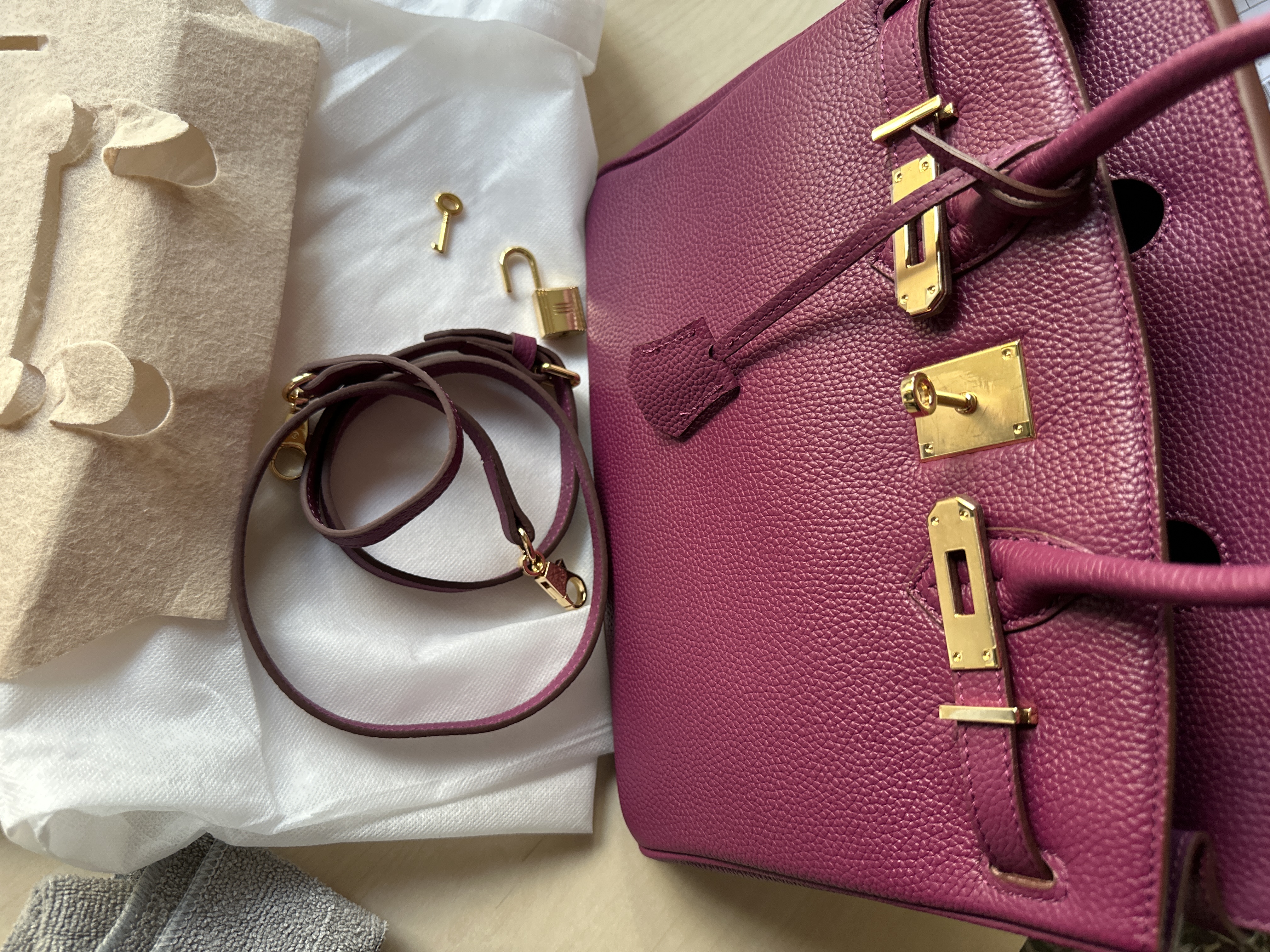 Women's Genuine Leather Top Handle Handbags - 30CM photo review